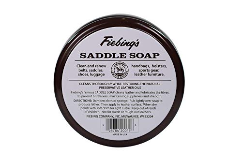 Fiebing's Saddle Soap, White, 3.5 oz