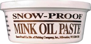 fiebing company 088-40038 699740 snow proof mink oil paste, 8 oz