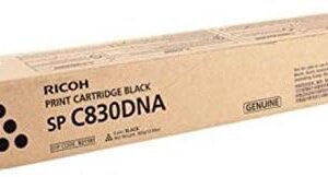 Ricoh Black 25500 Page Yield Toner Cartridge for SP C830DNA SP C831DN Aficio Printer 821117