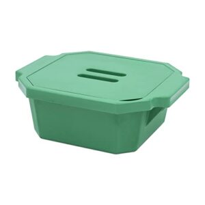 sp bel-art magic touch 2 high performance green ice bucket; 2.5 liter, with lid (m16807-2004)
