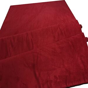58" wide suede fabric red fabric by the yard