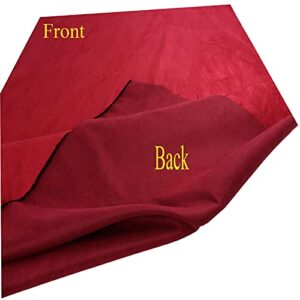 58" Wide Suede Fabric Red Fabric by The Yard