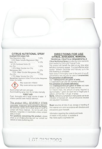 Southern Ag Chelated Citrus Nutritional Spray, 16 OZ