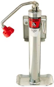 bulldog 154107 trailer jack,black,silver,red