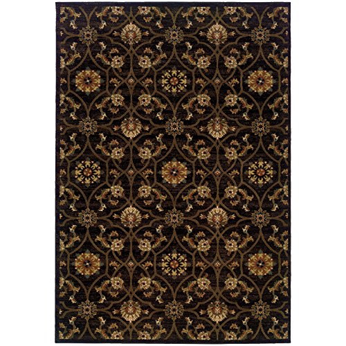 Oriental Weavers Hudson 3299B Area Rug, 10' x 13', Black