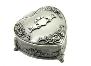 claddagh celtic jewelry box heart-shaped pewter made in ireland