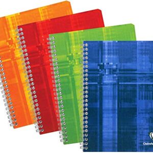 Clairefontaine - Wirebound Notebook 6.75" x 8.63" French or College Ruled – 120 Pages