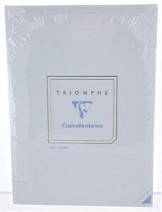 clairefontaine "triomphe" stationery tablet, blank, a5 (5.75" x 8.25")