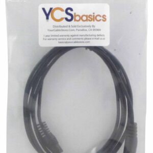 YCS basics 6 Foot 3.5mm Stereo Headphone/AUX Extension Cable Male/Female