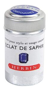 herbin - ref h201/16 - fountain pen ink - eclat de saphir - cartridge