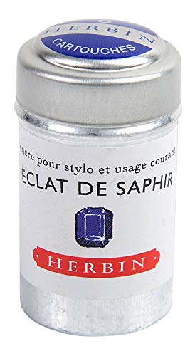 Herbin - Ref H201/16 - Fountain Pen Ink - Eclat de Saphir - Cartridge