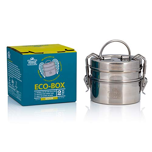 2 Tier Indian-Tiffin Stainless Steel Small Tiffin Lunch Box