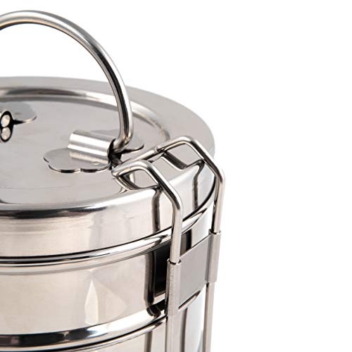 2 Tier Indian-Tiffin Stainless Steel Small Tiffin Lunch Box