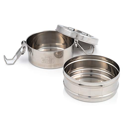 2 Tier Indian-Tiffin Stainless Steel Small Tiffin Lunch Box