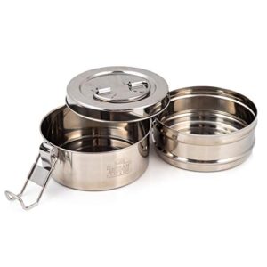 2 Tier Indian-Tiffin Stainless Steel Small Tiffin Lunch Box