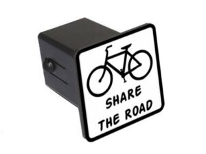 bicycle - share the road tow trailer hitch cover plug insert 2"