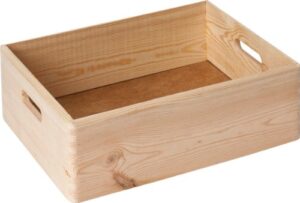 kesper home storage box 15.75x11.81x9.06in of pinewood