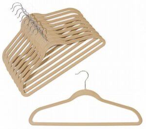 closethangerfactory slim-line camel shirt/pant hangers