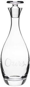 kate spade two of a kind decanter, 3.25 lb, clear