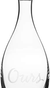 Kate Spade Two of A Kind Decanter, 3.25 LB, Clear