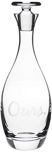 Kate Spade Two of A Kind Decanter, 3.25 LB, Clear