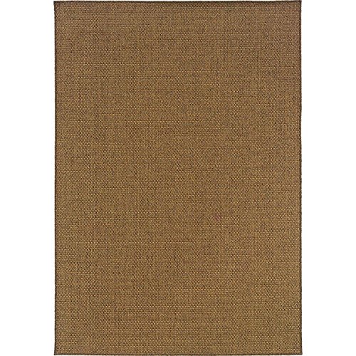 Oriental Weavers 2160N Karavia Area Rug, 3-Feet 7-Inch by 5-Feet 6-Inch, Tan