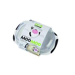 Joie Kitchen Gadgets 43344 Moomoo Butter Dish, White/Black, 17.8 x 10.2 x 12.7 cm