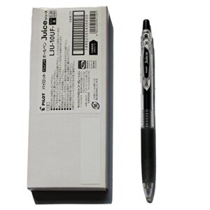 pilot juice 0.38mm gel ink ballpoint pen, black (lju-10uf-b)