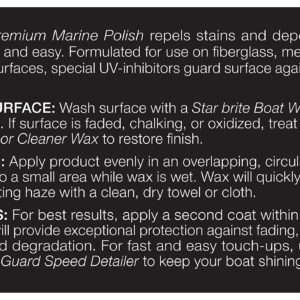 Star Brite Premium Marine Polish w/PTEF 32oz Fiberglass Metal Paint 85732