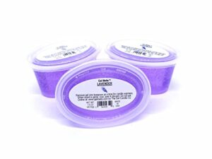 3 pack lavender aroma gel melts for warmers and burners by the gel candle company peel, melt and enjoy