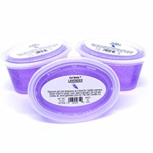 3 Pack Lavender Aroma Gel Melts for Warmers and Burners by The Gel Candle Company Peel, MELT and Enjoy