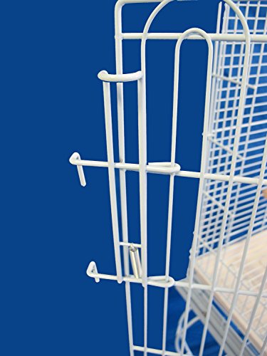 Large 57-Inch Open Square Plays Top Parrot Lovebird Cockatiel Cockatiels Parakeets Cage with Removable Rolling Stand