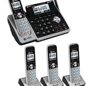 AT&T (TL88102) Dect 6.0 1-Handset 2-Line Landline Telephone Bundle with 3 Handsets and Dual Caller ID/Call Waiting