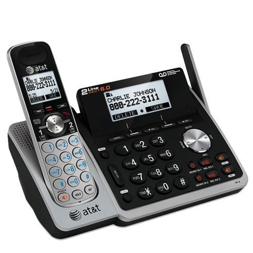 AT&T (TL88102) Dect 6.0 1-Handset 2-Line Landline Telephone Bundle with 3 Handsets and Dual Caller ID/Call Waiting