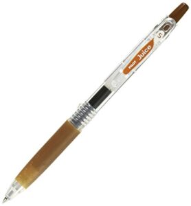 pilot juice 0.5mm gel ink ballpoint pen, coffee brown (lju-10ef-cb)
