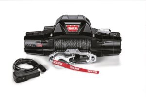 warn 89611 zeon 10-s winch with synthetic rope - 10000 lb. capacity