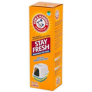arm & hammer 12 count drawstring liners, large
