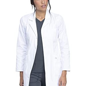 Dickies womens Professional Whites 37" Medical Lab Coat, White, Medium US