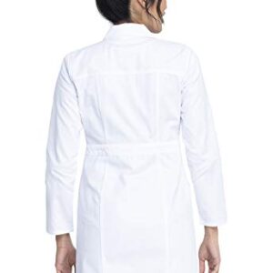 Dickies womens Professional Whites 37" Medical Lab Coat, White, Medium US