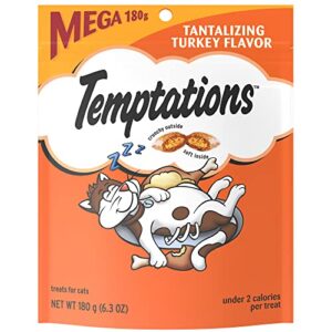 temptations classic treats for cats tantalizing turkey flavor 6.3 ounces (pack of 10)