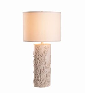 kenroy home 32267awh reef table lamps, medium, antique white