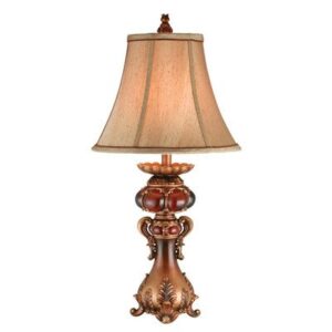 ok lighting 31 in. antique brass table lamp - ok-4193t