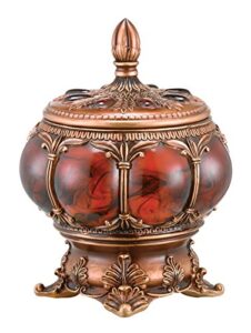 ok lighting jewelry box, 11.5",burgundy