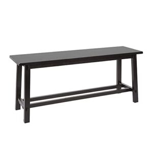 decor therapy kyoto wooden bench, black
