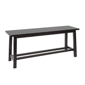 Decor Therapy Kyoto Wooden Bench, Black