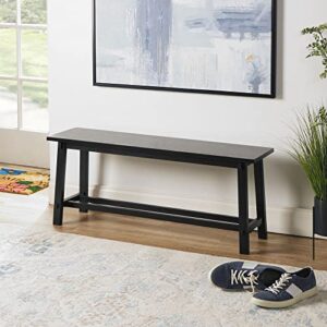 Decor Therapy Kyoto Wooden Bench, Black