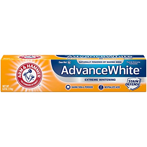 Arm & Hammer Advance White Extreme Whitening Toothpaste, Clean Mint, 6 Ounce (Pack of 3)