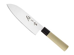 mercer culinary asian collection santoku knife with nsf handle, 7-inch