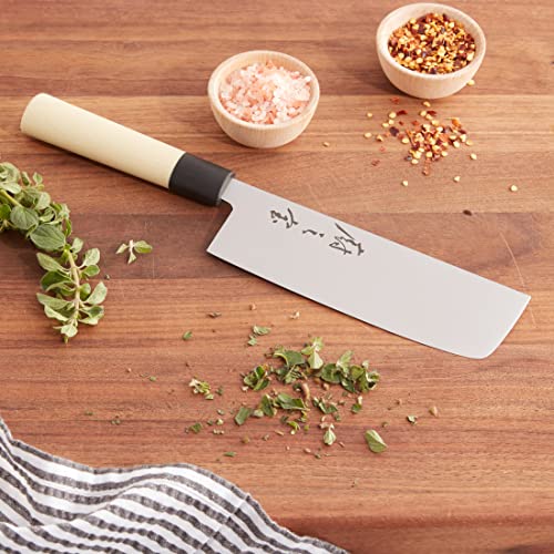 Mercer Culinary Asian Collection Nakiri Vegetable Knife with NSF Handle, 7-Inch