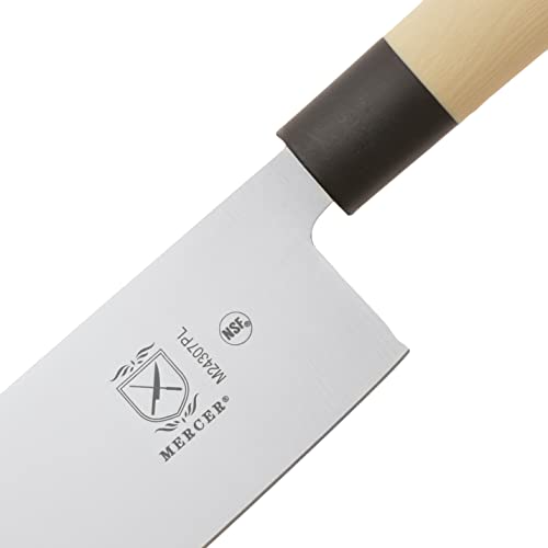 Mercer Culinary Asian Collection Nakiri Vegetable Knife with NSF Handle, 7-Inch